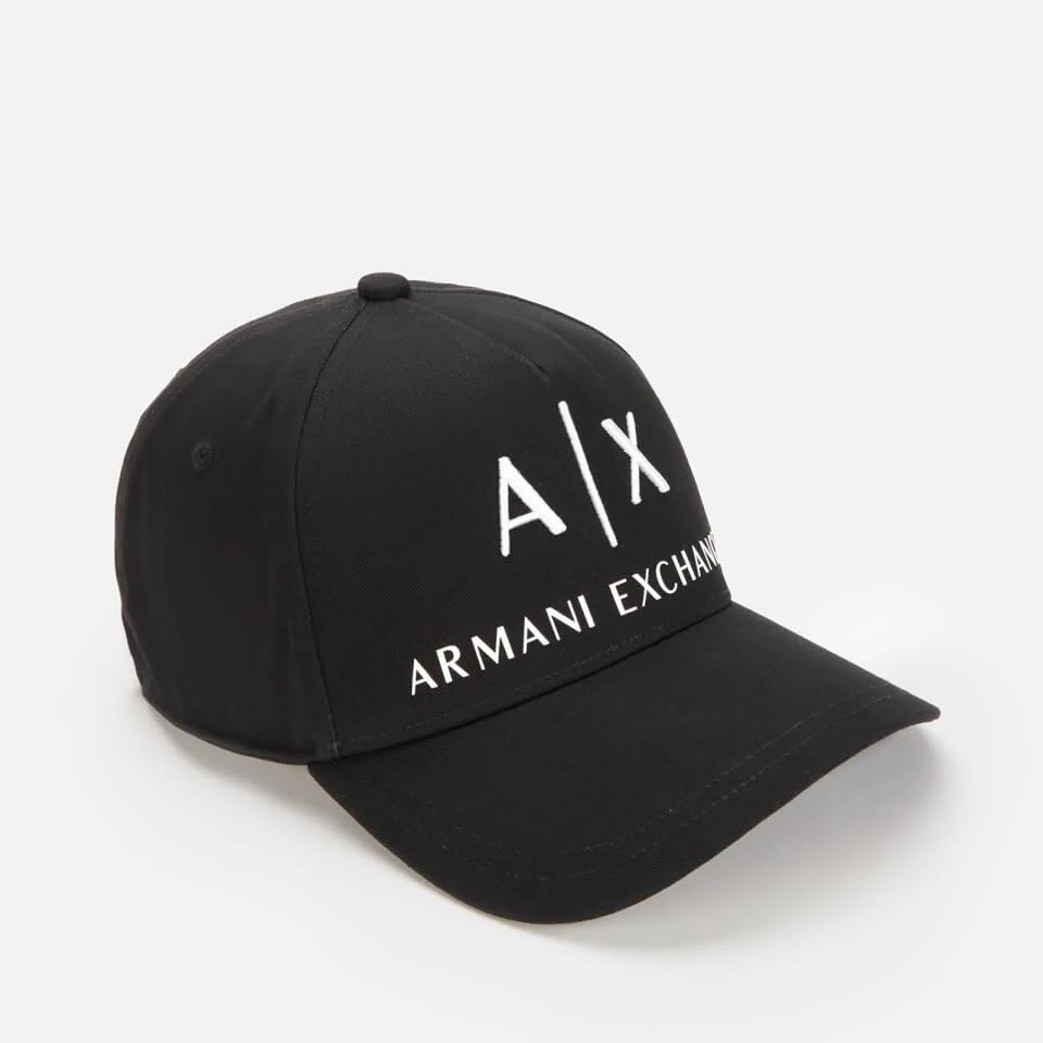 Armani Exchange Armani Exchange Men's Ax Logo Cap - Black/White 2