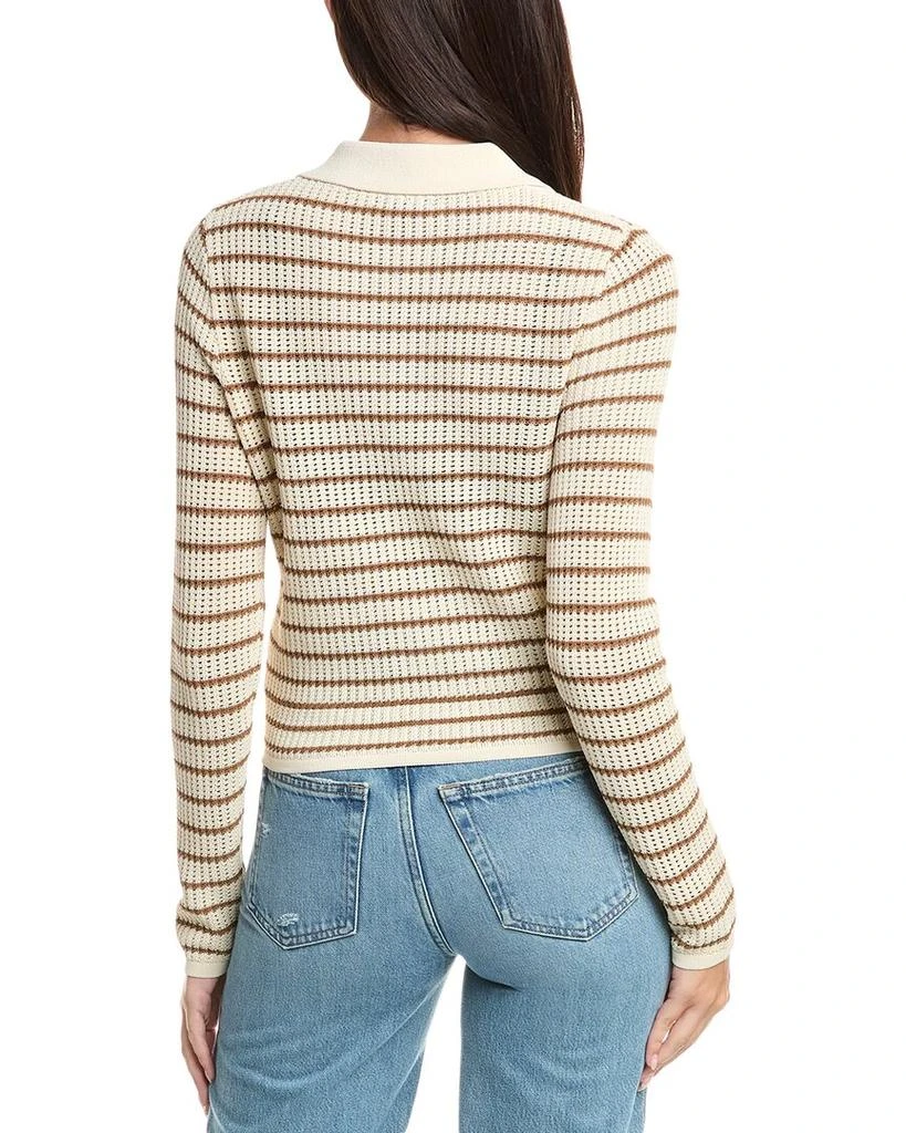 Rag & Bone Viola Stripe Polo Sweater 2