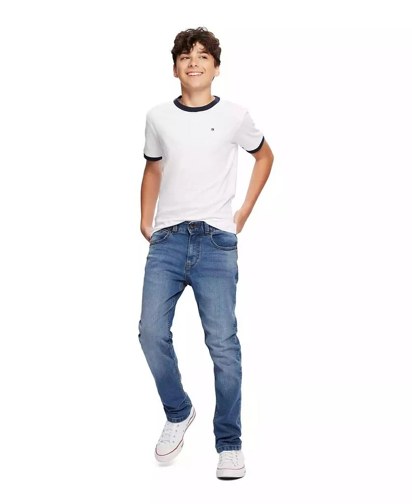Tommy Hilfiger Toddler and Little Boys Contrast Trim Embroidered Logo Ken Tee 1
