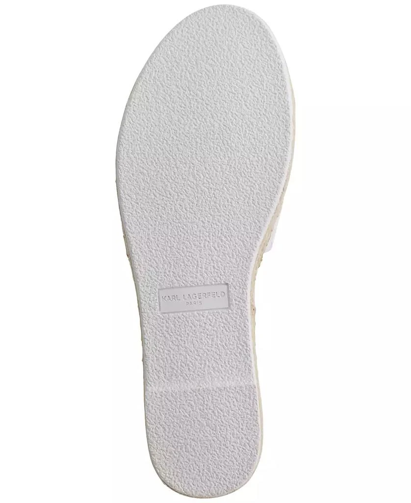 Karl Lagerfeld Paris Cherie Logo Slip-On Espadrille Platform Slide Sandals 5