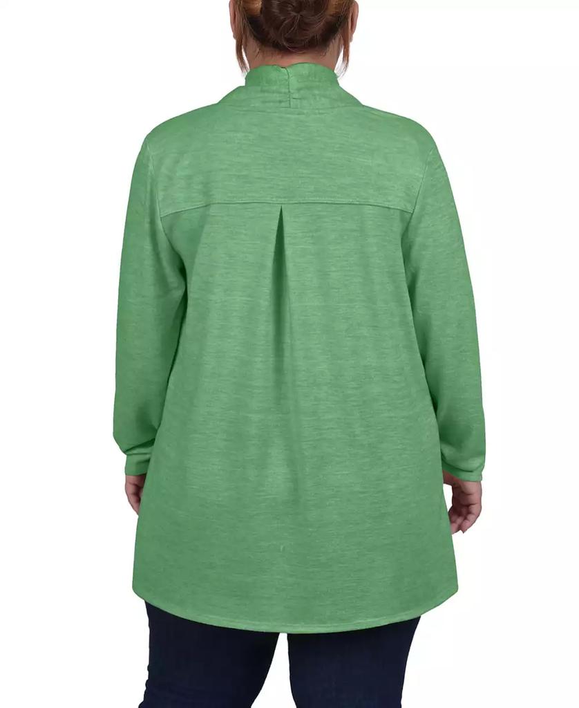 NY Collection Plus Size Long Sleeve Cardigan Sweater