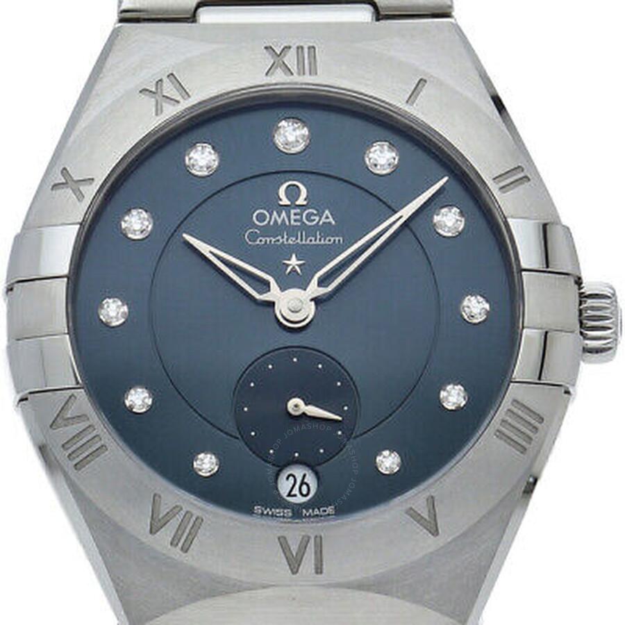 Omega Constellation Automatic Chronometer Diamond Blue Dial Ladies Watch 131.10.34.20.53.001