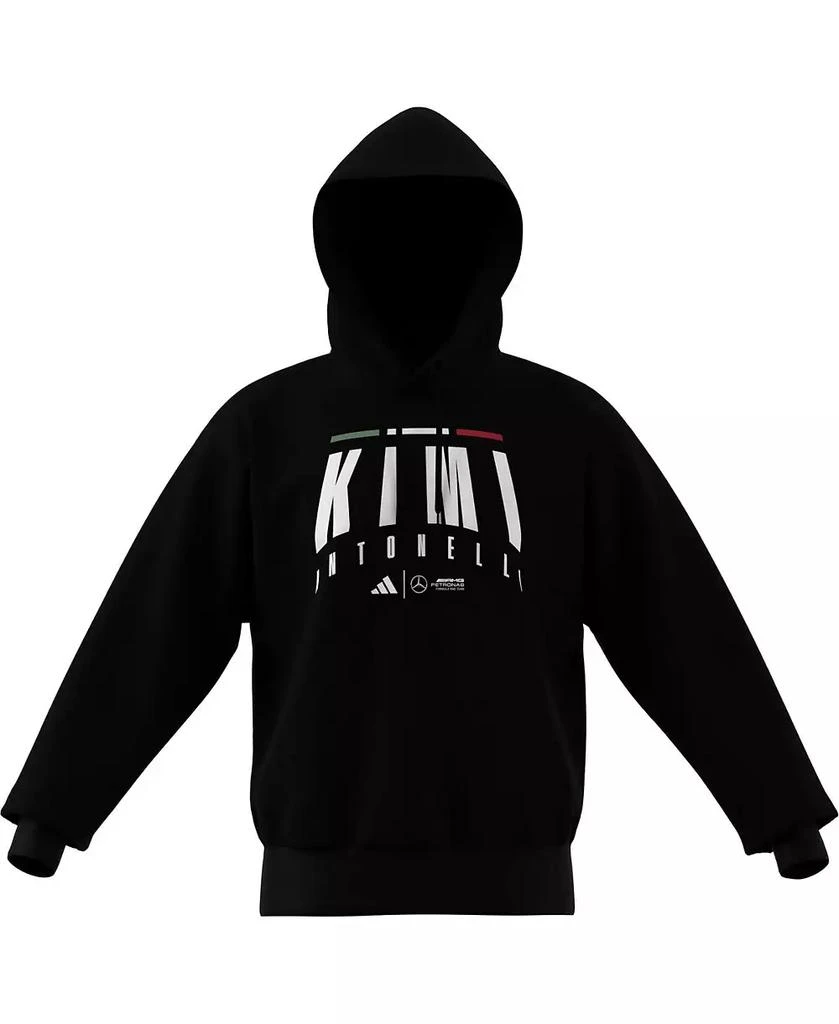 Adidas Men's Kimi Antonelli Black Mercedes-AMG Petronas F1 Team Driver Wear Pullover Hoodie 2