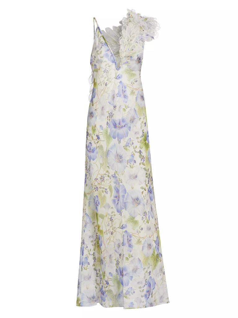 Zimmermann Natura Feather Slip Gown