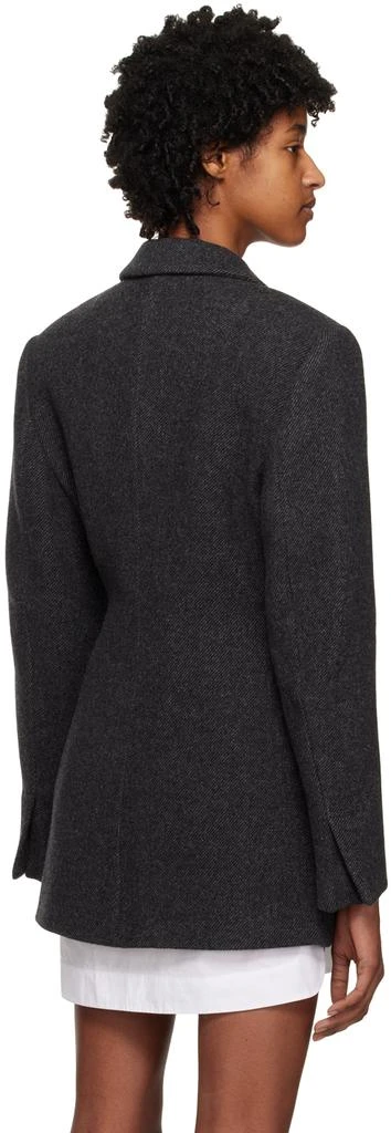 Ganni Gray Suiting Blazer 3