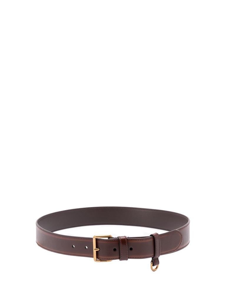 Prada Prada Leopard-Panel Belt - Belts - BeyondStyle