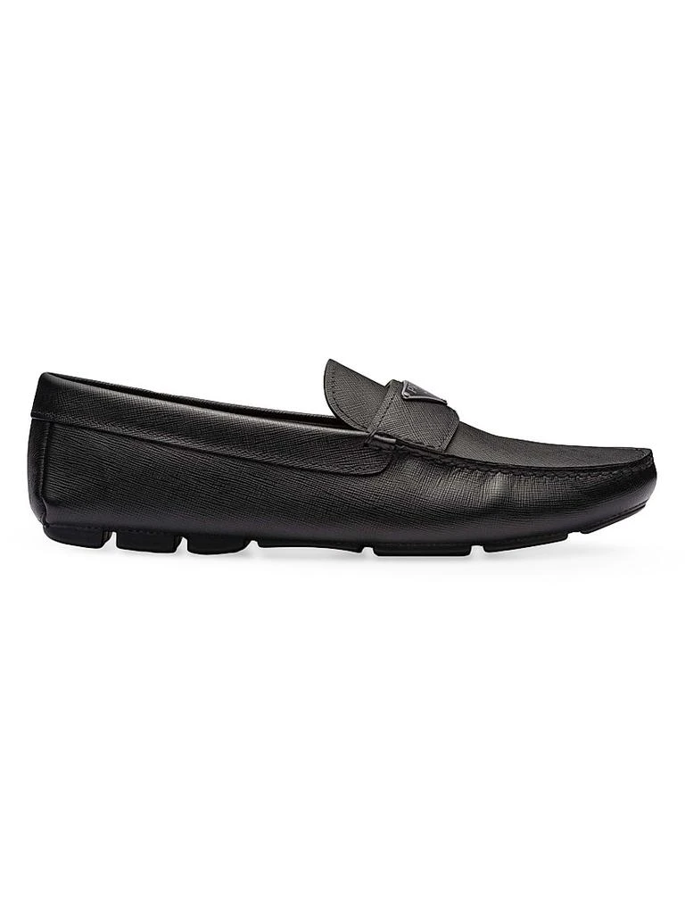 Prada Saffiano Leather Driver Loafers 1