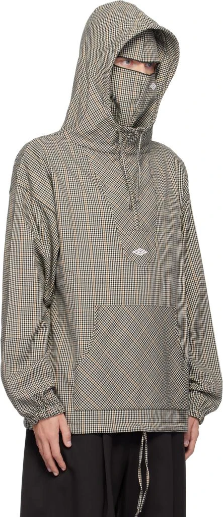 Umbro Beige & Black Slam Jam Edition Masked Club Check Jacket 4