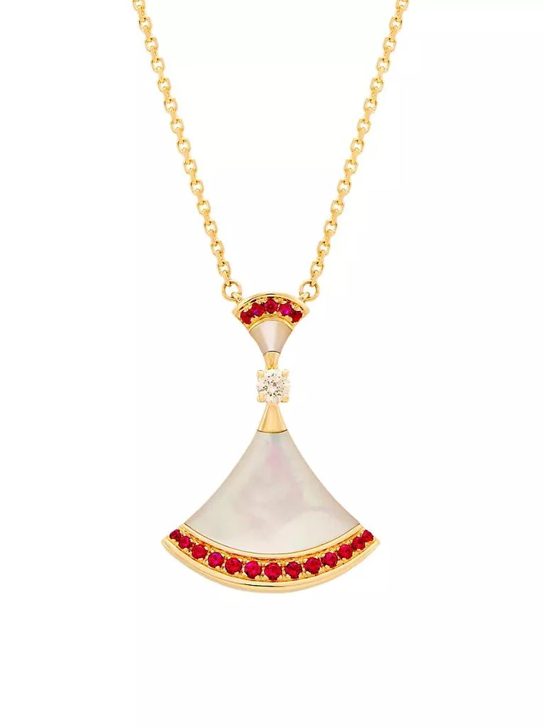 BVLGARI ​Divas' Dream 18K Rose Gold, Mother-Of-Pearl & Diamond Pendant Necklace 1