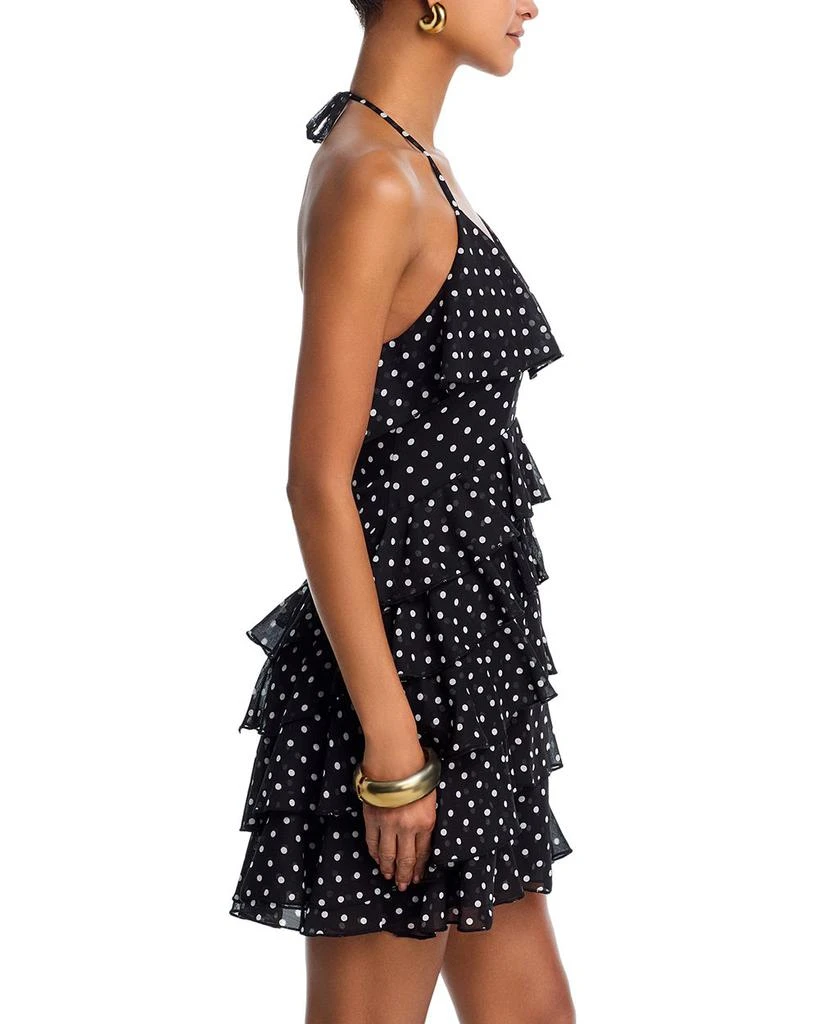 AQUA Ruffle Halter Neck High Low Dress - Exclusive 5