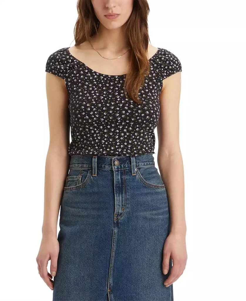 Levi's Women's Lucille Crewneck Cotton Short-Sleeve Top 1