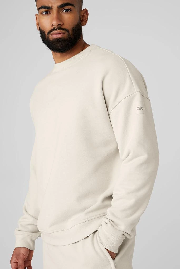 Alo Renown Heavy Weight Crew Neck Pullover - Bone 4