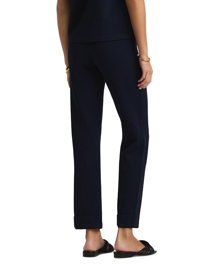 St. John Mixed Gauge Rib Knit Pants