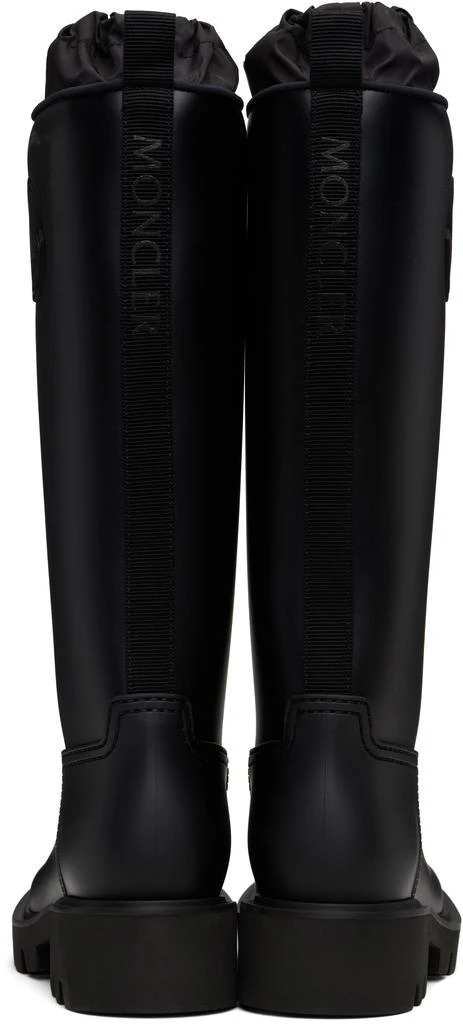 Moncler Black Kickstream High Rain Tall Boots 2