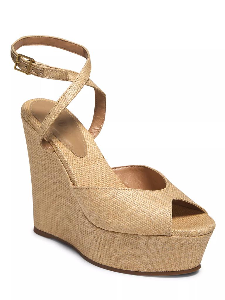 Schutz Neith Straw Sandals