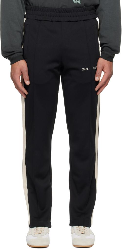 Palm Angels Black Classic Logo Track Pants