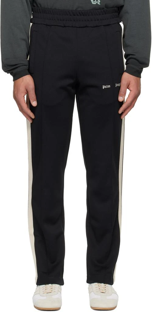 Palm Angels Black Classic Logo Track Pants 1