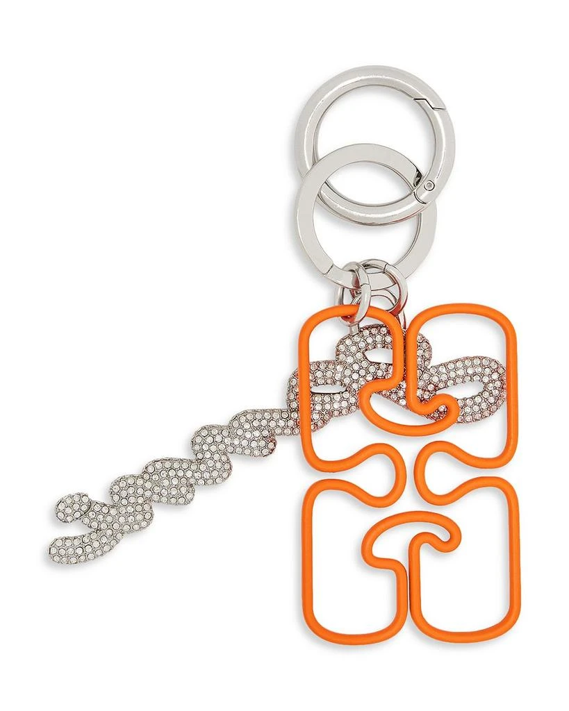 Ganni Strass Signature Keyring 3