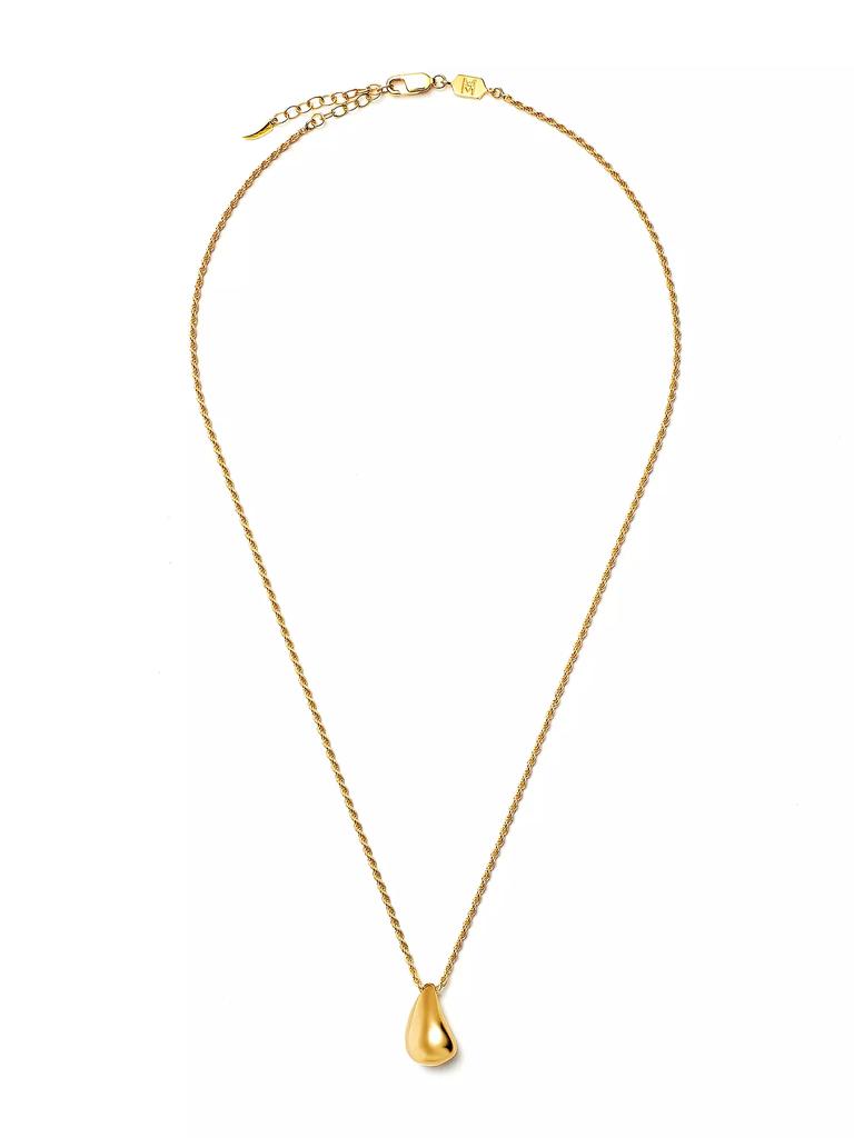 Missoma Savi x Missoma 18K-Yellow-Gold Vermeil Organic Droplet Pendant Necklace