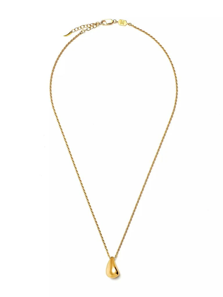 Missoma Savi x Missoma 18K-Yellow-Gold Vermeil Organic Droplet Pendant Necklace 2