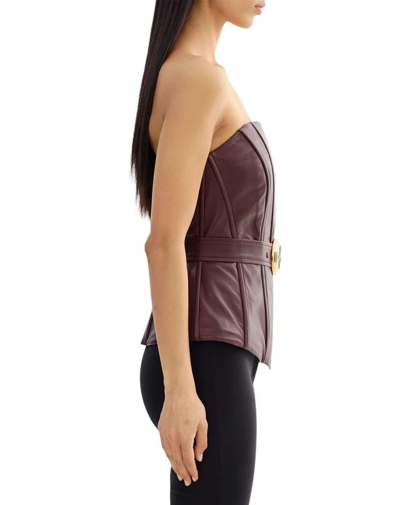 LaMarque Leather Belted Corset Top 5