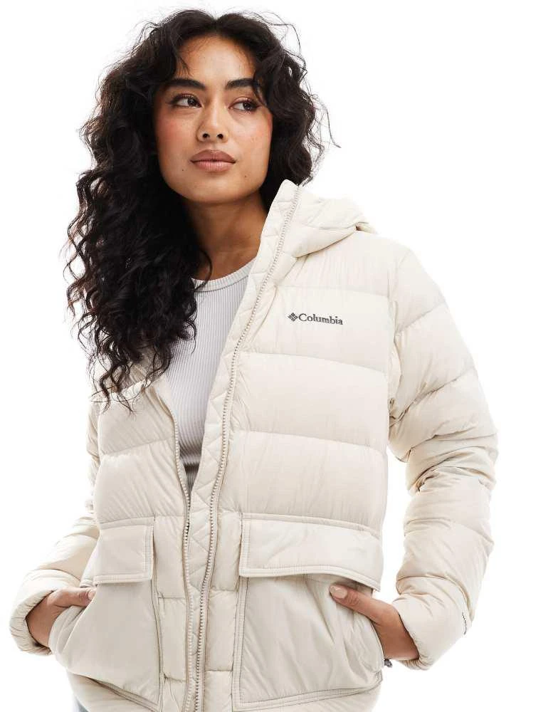 Columbia Columbia Harmony Falls hooded down jacket in dark stone 1