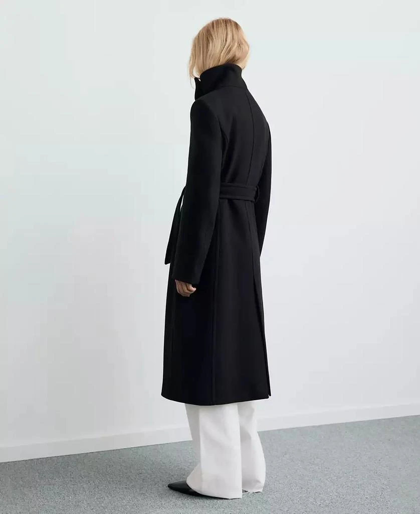 Mango Women
s Belted Manteco Wool Coat 9