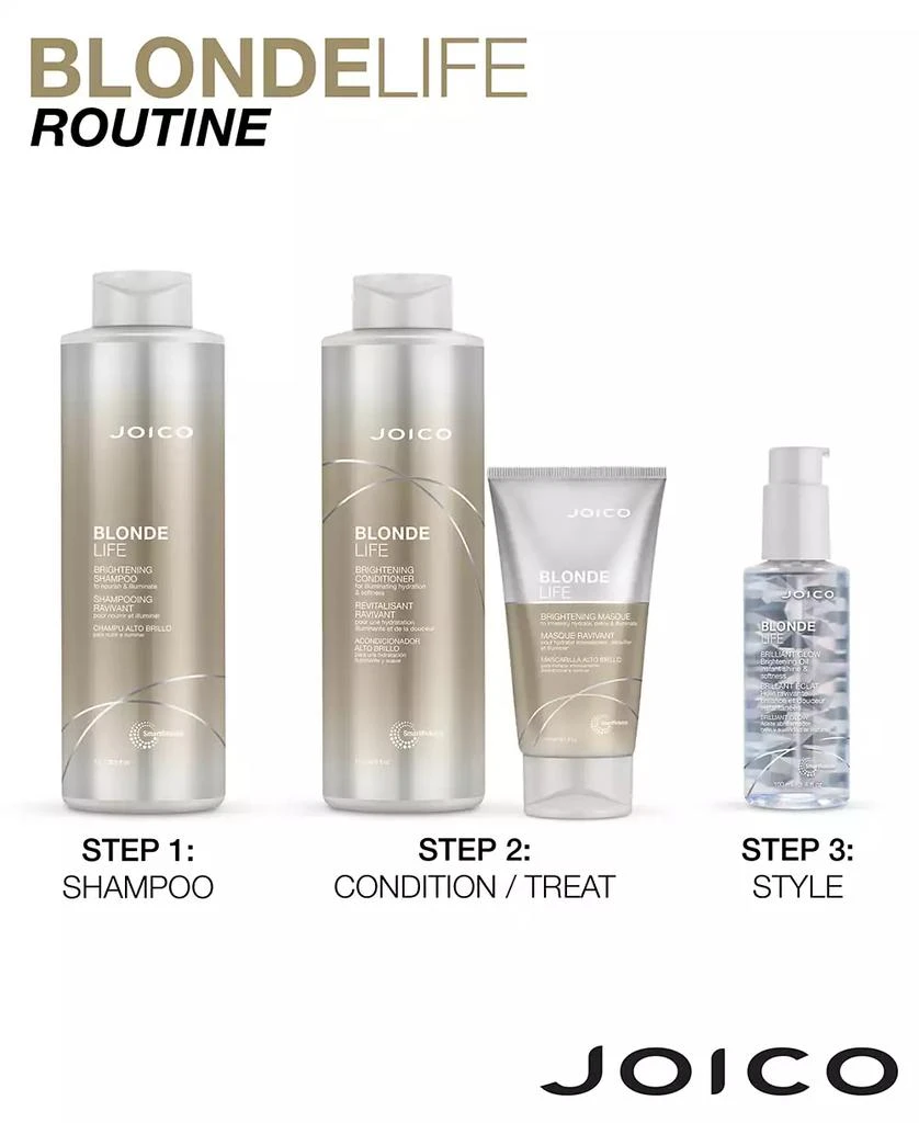 JOICO Blonde Life Brightening Conditioner, 33.8 oz. 3