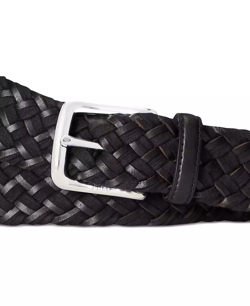 Ralph Lauren Men's Braided Leather & Cotton Belt