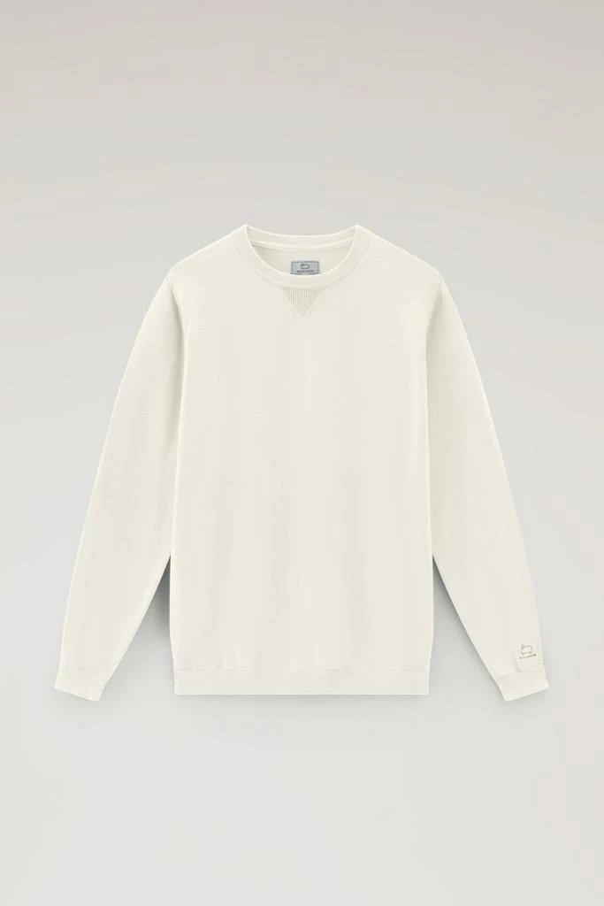 Woolrich Pure Cotton Crewneck Sweater - Men - Green 5