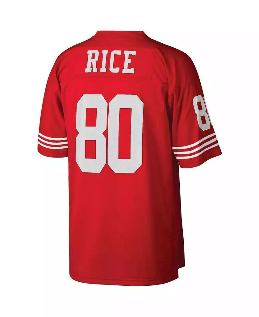 Mitchell and Ness Men's Jerry Rice Scarlet San Francisco 49ers Big and Tall 1990 Retired Player Replica Jersey 2
