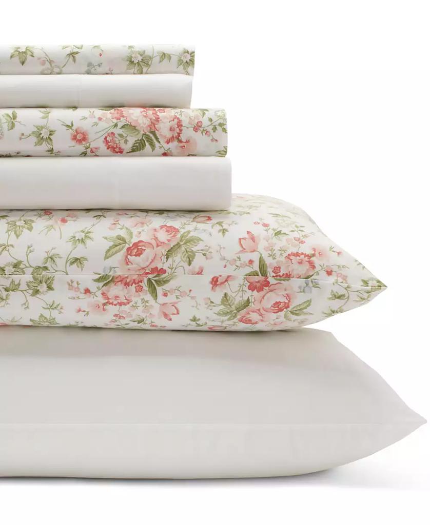 Laura Ashley Laura Ashley Marissa Cotton Percale 6-Pc. Sheet Set, Queen