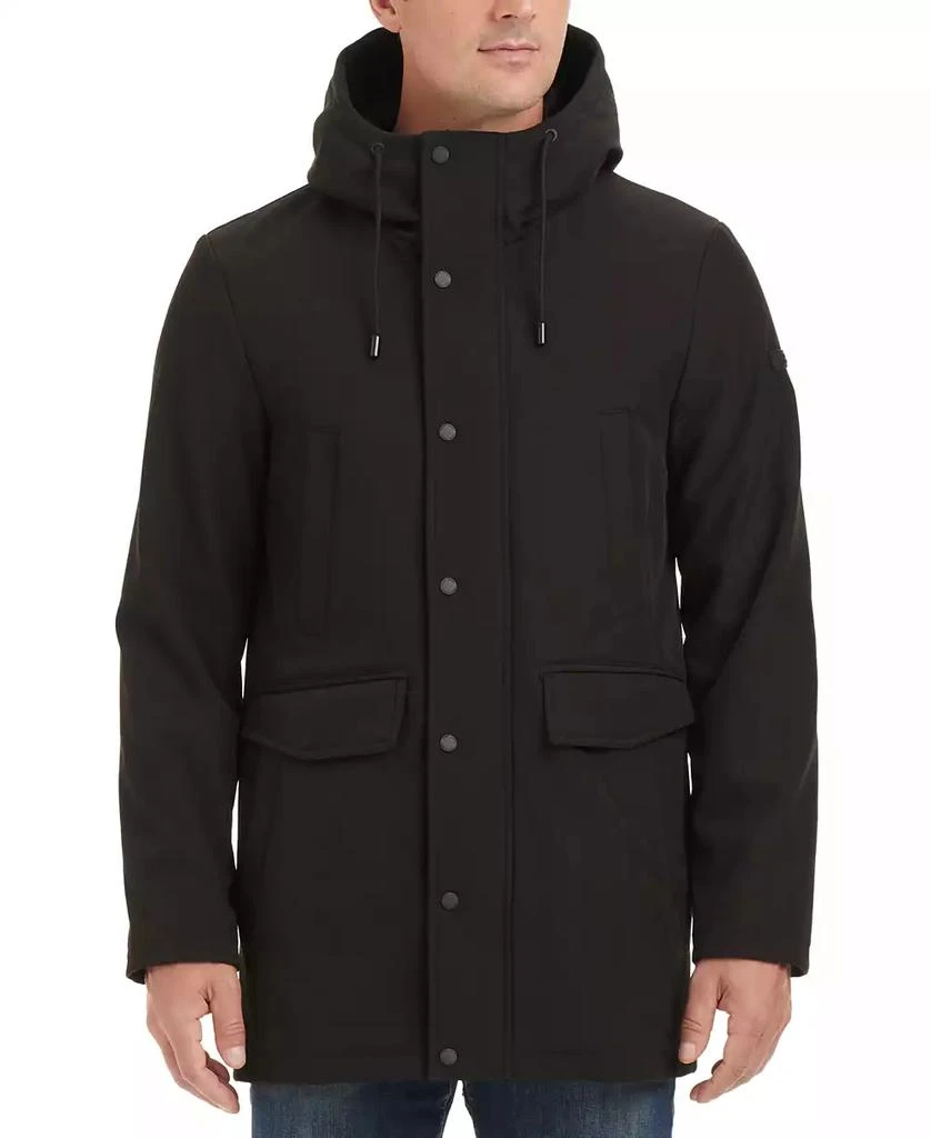 Vince Camuto Men's Softshell Rain Coat with a Hood 1