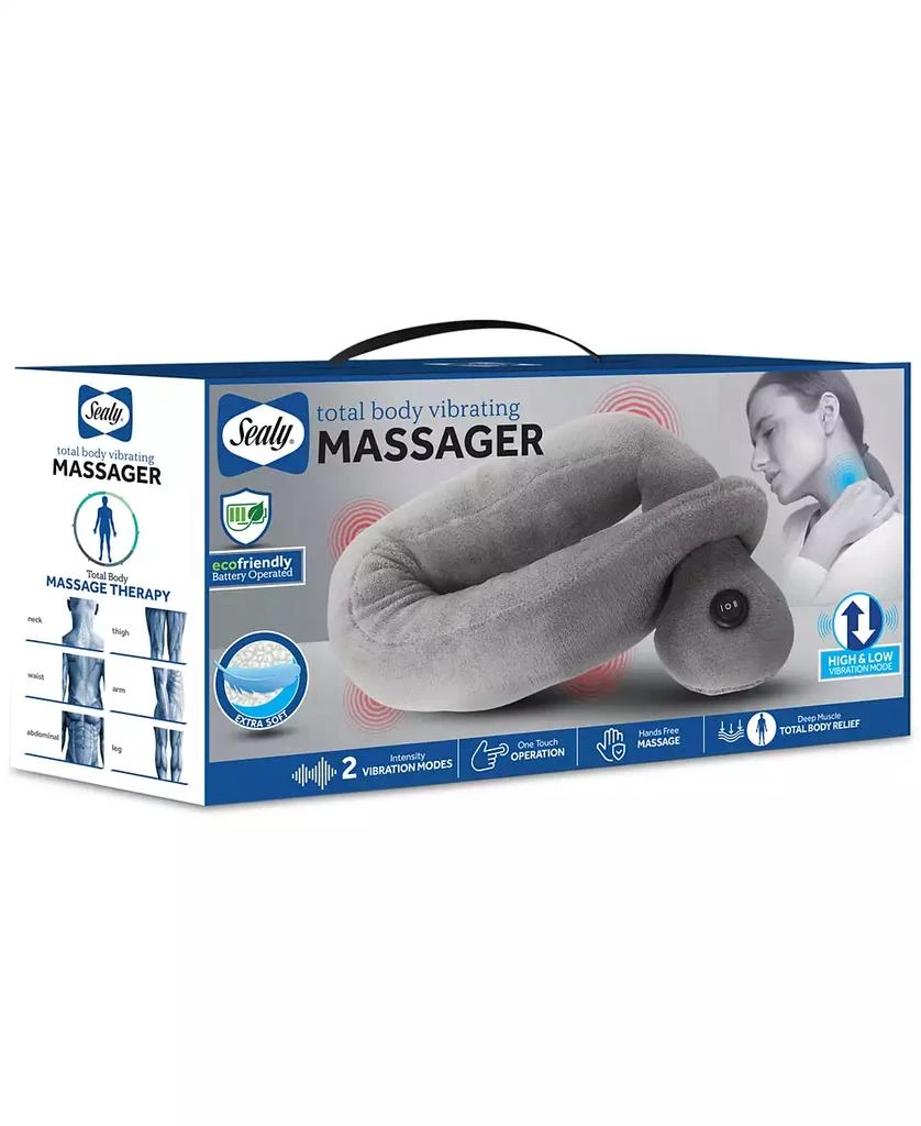 Sealy Total Body Cordless Soft Vibrating Massage Pillow 2