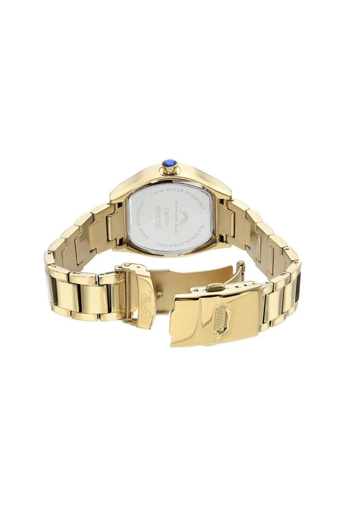 Porsamo Bleu Celine Women's Tonneau Watch, Gold 3