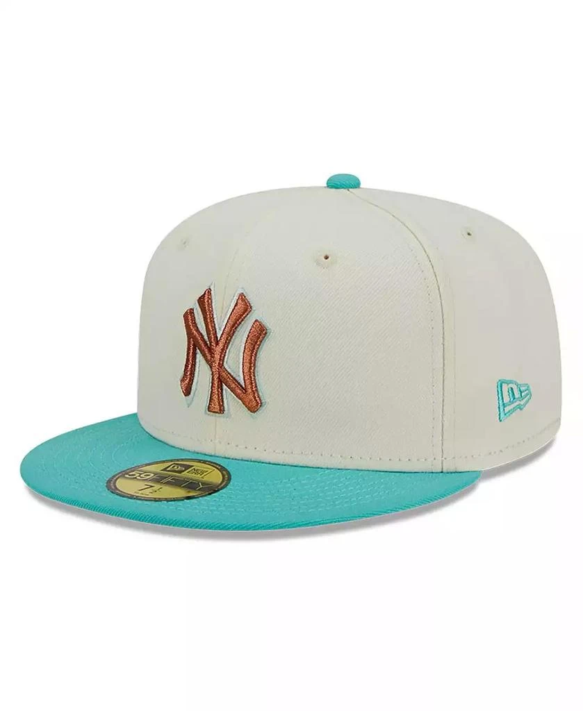 New Era Men's White New York Yankees City Icon 59FIFTY Fitted Hat 3