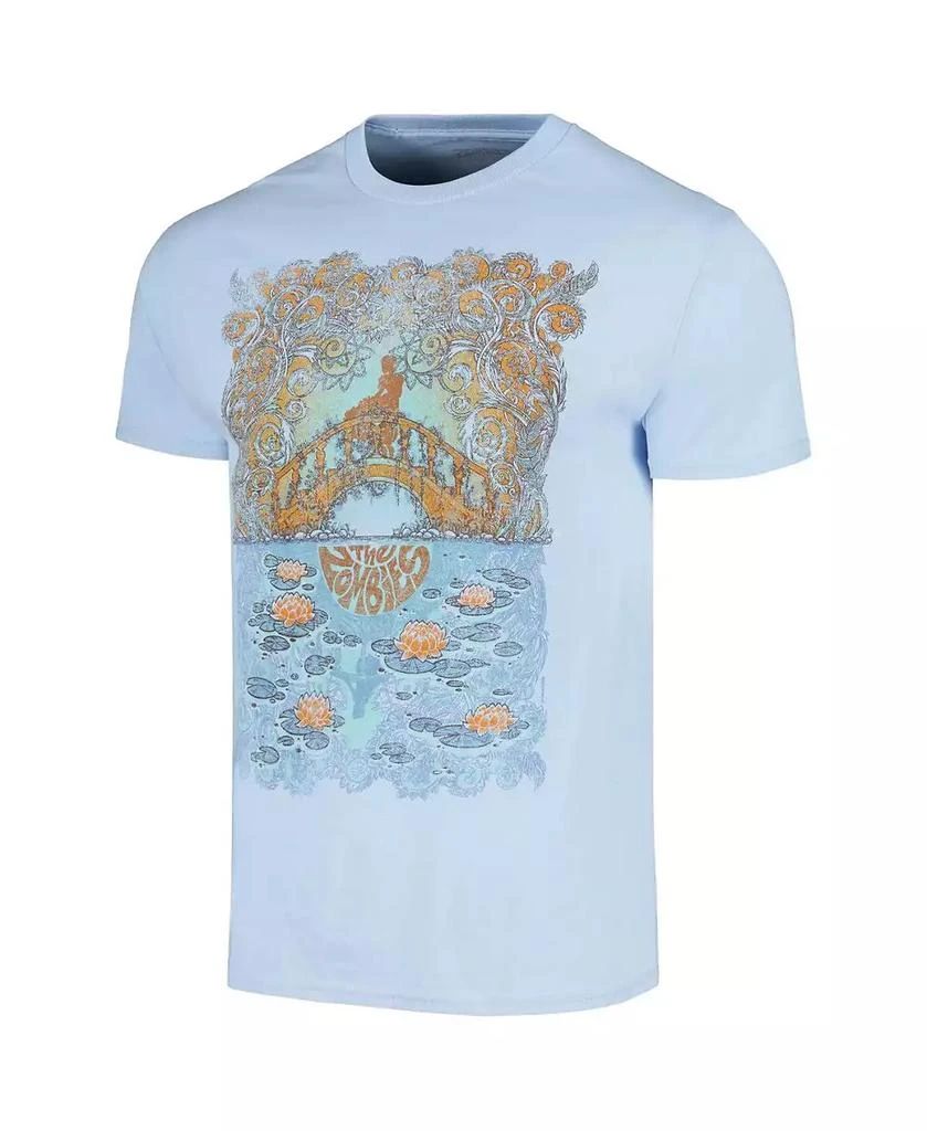 Manhead Merch Men's Light Blue The Zombies Bridge Distressed Graphic T-shirt 2