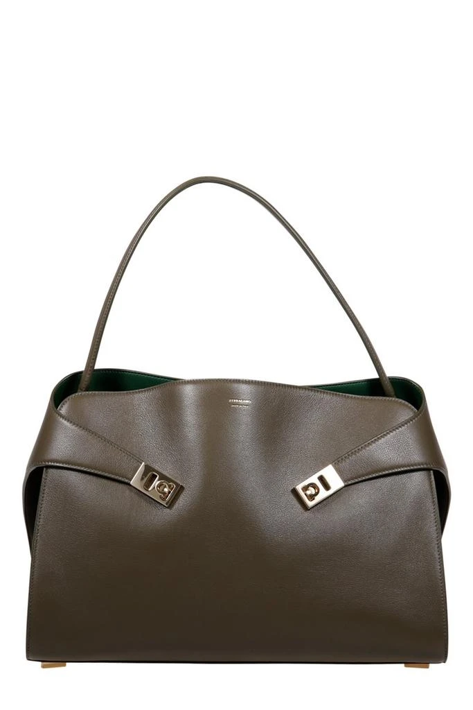 Salvatore Ferragamo Ferragamo Hug Soft Bicolor Large Shoulder Bag 1