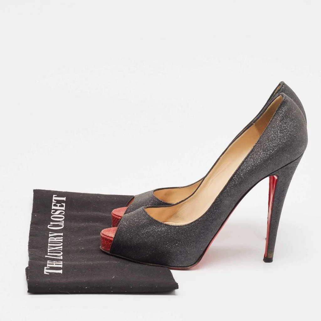 Christian Louboutin Christian Louboutin Black Glitter Very Prive Pumps Size 40 9