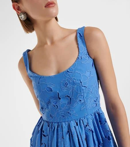 Erdem Floral cotton-blend midi dress 4