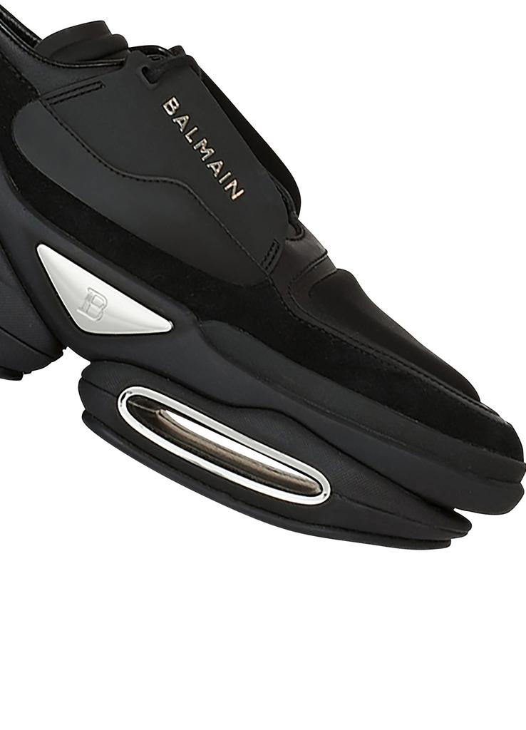 スニーカー Balmain BOLD LOW-SUEDE EMBOSSED MONOGRAM Sneakers Balmain B-Bold leather and suede low-rise sneakers - Casual