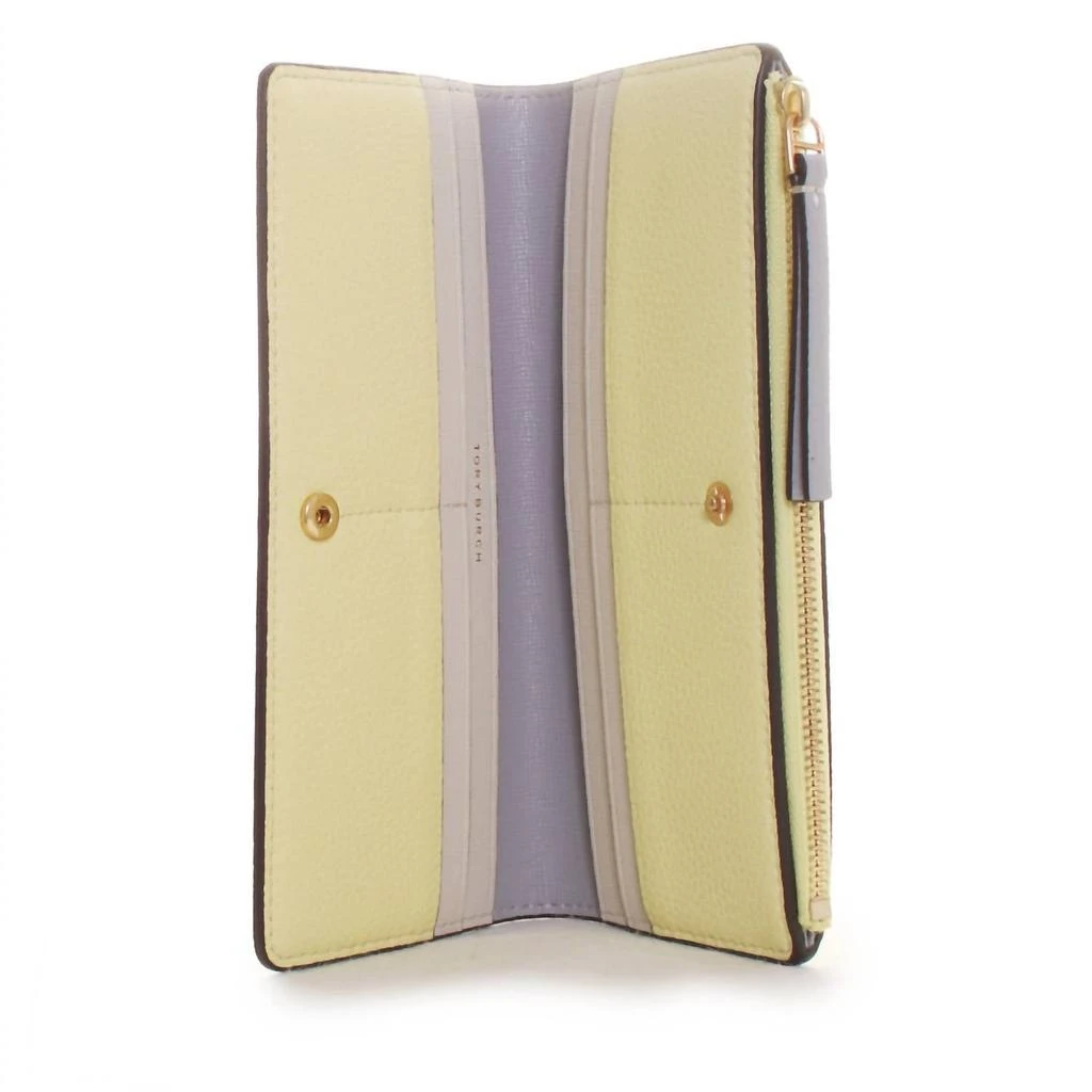 Tory Burch Tory Burch - Women
s Robinson Colorblock Zip Slim Wallet 4