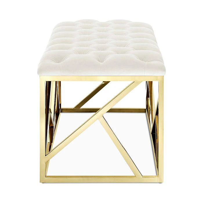 Modway Intersperse Gold Bench 5