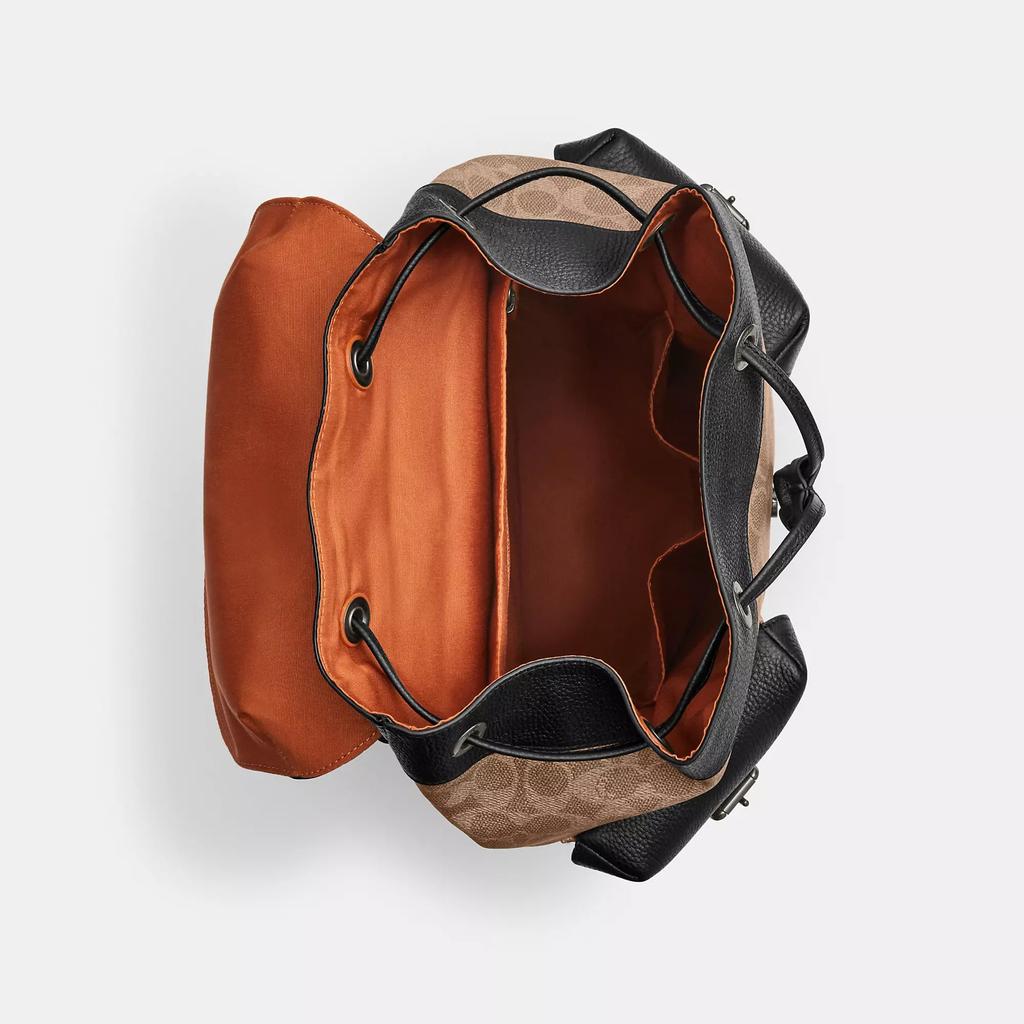 Coach Warner Backpack In Signature Canvas