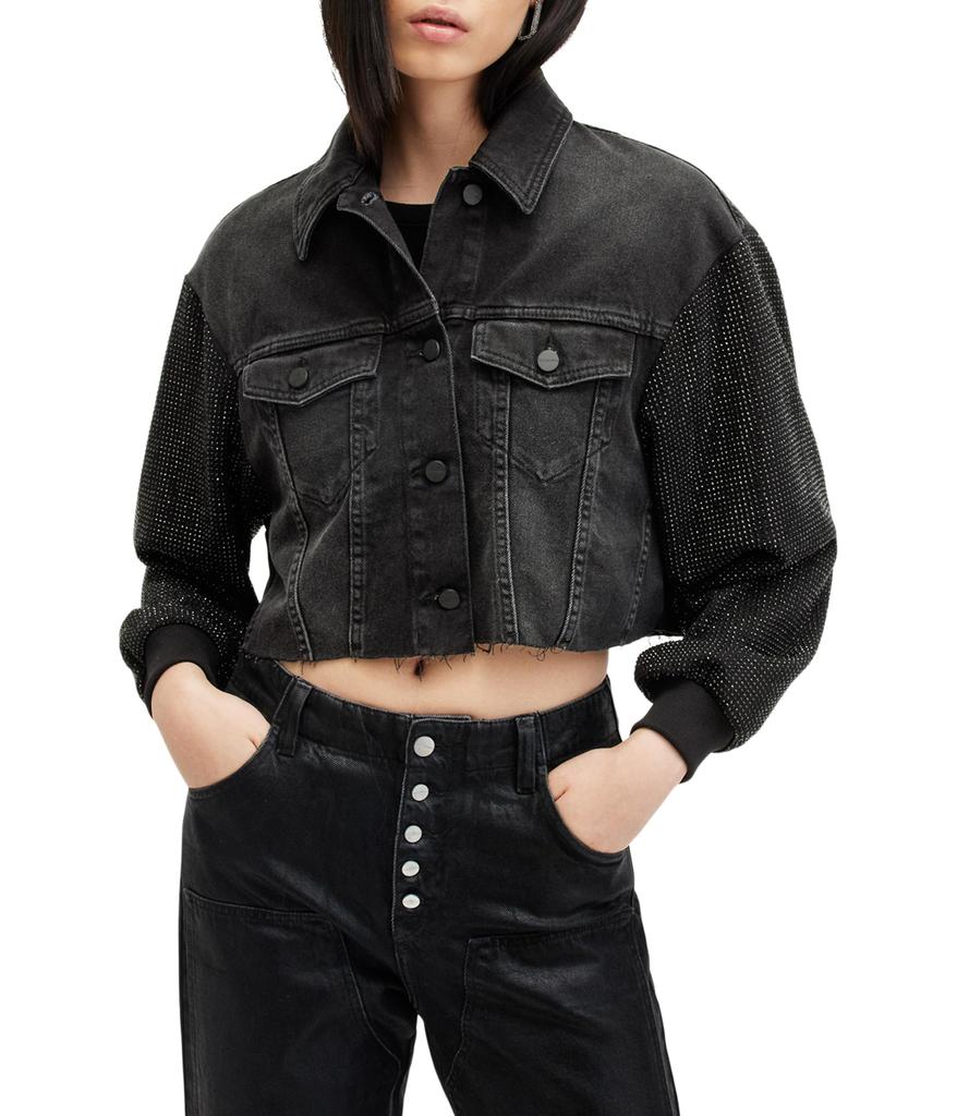 ALL SAINTS Anders Embroidered Shacket