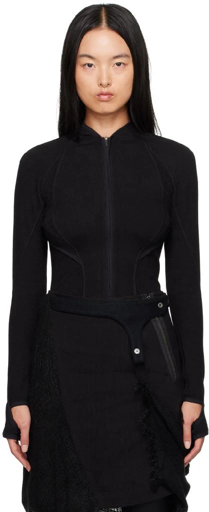 Hyein Seo Black Slashed Jacket 1