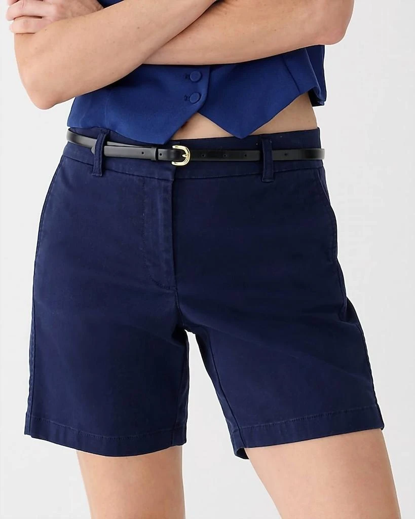 J. Crew 7 Inch Stretch Chino Short In Navy 1