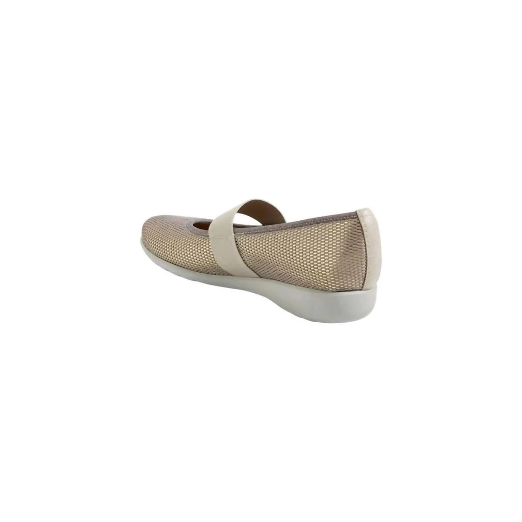 Munro Women's Fran Flats In Grey Gold Fabric 3