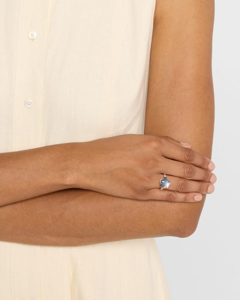 Pasquale Bruni Ton Joli 18K Rose Gold Diamond and Moonstone-Onyx Statement Ring
