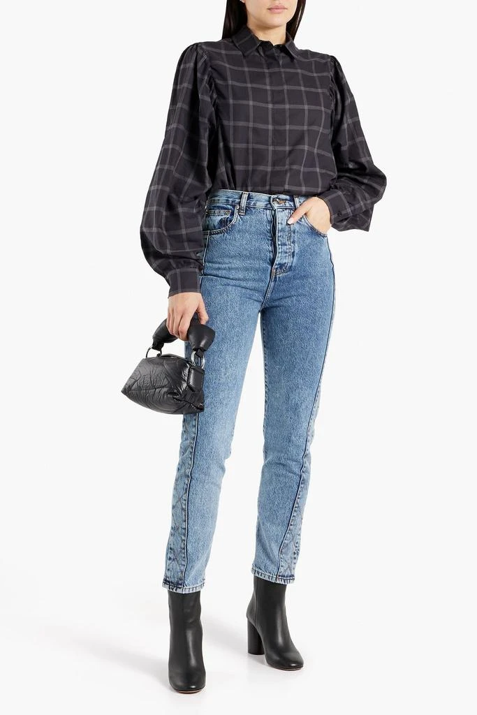 IRO Gismond acid washed high-rise straight-leg jeans 2